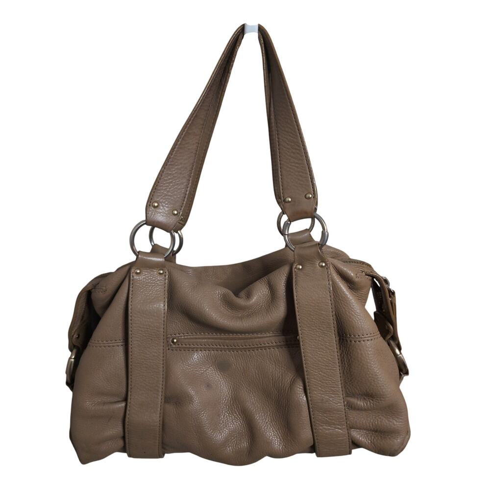 Michael kors Y2K chunky buckle duffle tan leather shoulder bag - Picture 5 of 13